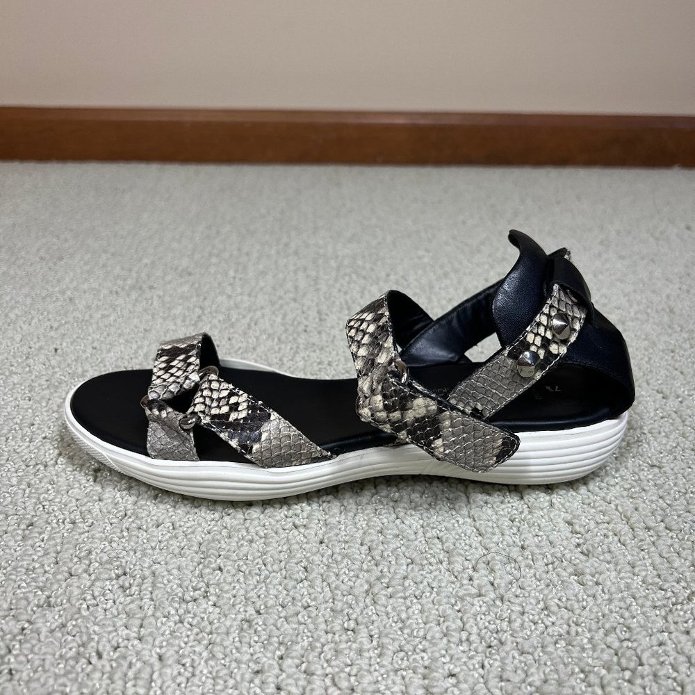 AQUATALIA by Marvin K. Snakeskin Leather Sandals (Italian) • Size 7.5 - Picture 8 of 11